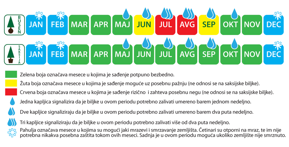 kalendar sadnje