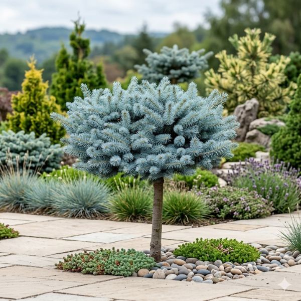 Picea pungens ‘Glauca Globosa’ – kalemljena kuglasta srebrna ili plava smrča